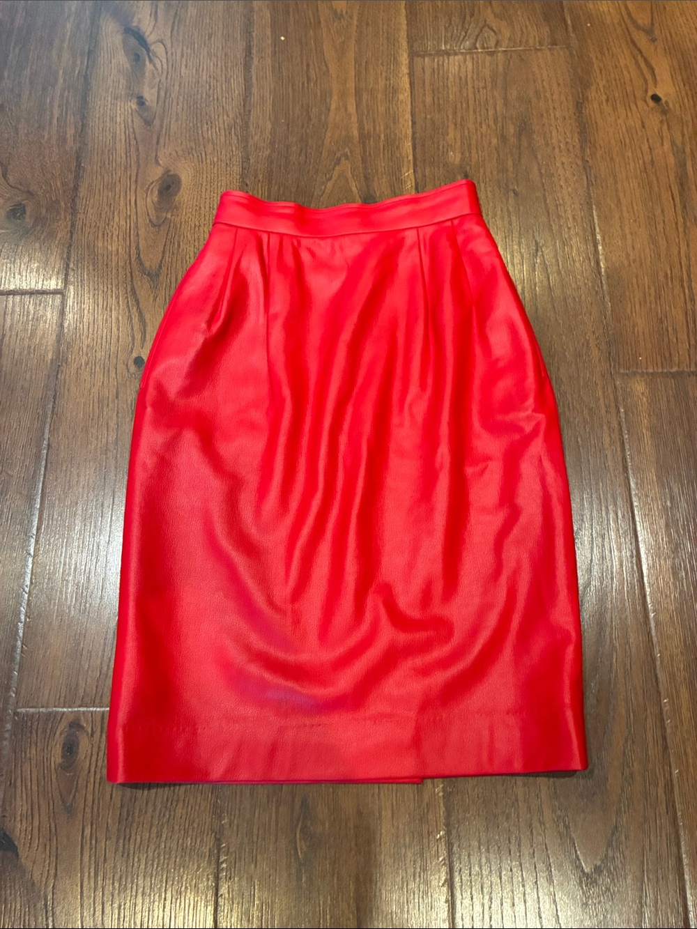 Dior Vibrant Red High-Waist Pencil Skirt